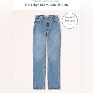 Abercrombie Ultra High Rise 90s Jeans